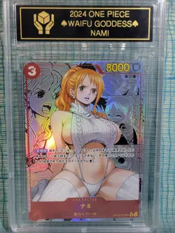 NAMI One Piece Waifu Goddess Manga Card CUSTOM MADE Black Label - Image 1