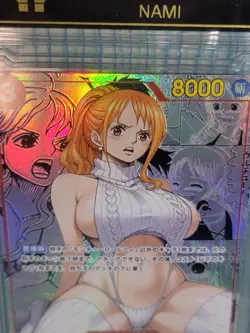 NAMI One Piece Waifu Goddess Manga Card CUSTOM MADE Black Label - Image 2
