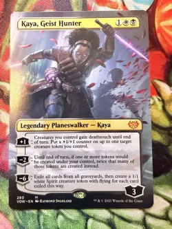Kaya, Geist Hunter (Borderless) NM Innistrad Crimson Vow #280 - Image 1
