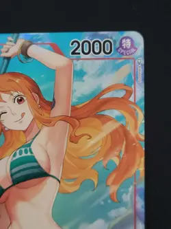 ONE PIECE Card Game CCG OP01-016 PRE-ERRATA NAMI ALT ART RAW ALPHA 1st Wave - Image 3
