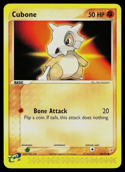 Pokemon Card - Cubone Team Magma vs Team Aqua 40/95 Common - Image 1