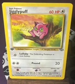 Jigglypuff 1st Edition NM Pokemon Card 1999 54/64 Jungle WOTC - Image 1