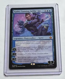 Kaito, Cunning Infiltrator #44 Foundations Mythic Legendary Planeswalker NM/M - Image 1