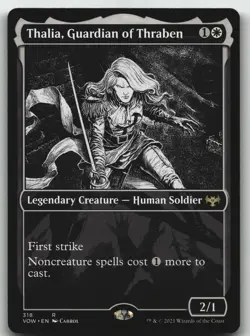 Thalia, Guardian of Thraben (Showcase) R Innistrad: Crimson Vow 318 LP - Image 1