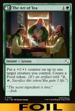 1x - The Art of Tea - FOIL #129 (Lesson) - Avatar: Eternal - CUC NM MTG - Image 1