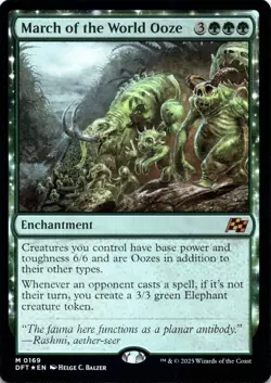 March of the World Ooze FOIL Aetherdrift Magic MTG NM - Image 1