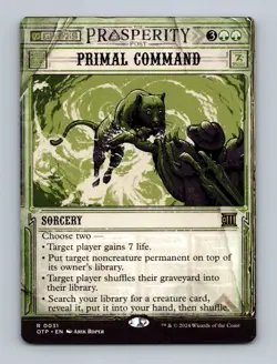 Primal Command Outlaws of Thunder Junction: Breaking News Non-Foil MTG NM - Image 1