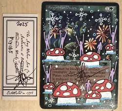 MTG Argothian Pixies Alter Altered Sketch Art Amy WEBER Magic - Image 1