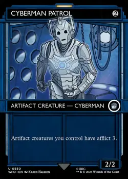 MTG Cyberman Patrol - Foil - Showcase, Doctor Who, Lightly Played, English - Image 1