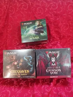 3 x sealed War of The Spark strixhaven innistrad mtg Bundle box Magic Gathering - Image 1