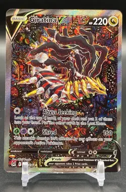 Pokemon TCG Giratina V 186/196 2022 SWSH Lost Origin Alternate Full Art - Image 1