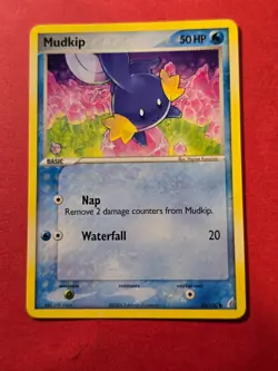 2006 Pokemon EX Crystal Guardians #58 Mudkip, C, NF/H, cd1 - Image 1
