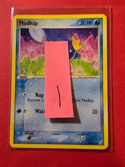 2006 Pokemon EX Crystal Guardians #58 Mudkip, C, NF/H, cd1 - Image 3