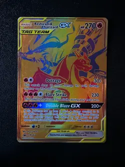 POKEMON TCG - SUN & MOON PROMO - RESHIRAM CHARIZARD GX SM247 - Image 1