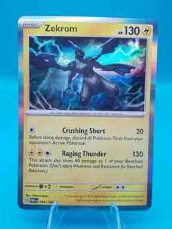 Zekrom 066/182 Sv04: Paradox Rift Pokemon TCG Holo Near Mint/Mint - Image 1