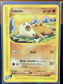 Cubone - Pokemon TCG - Expedition - 103/165 - COMMON ~ NM - Image 2