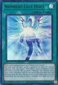 Numbers Last Hope BLMR-EN004 Ultra Rare (3x) Yugioh Monstrous Revenge - Image 1
