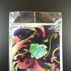 Bulbasaur 133/132 Pokemon Mega Evolution Holo Full Art Card Promo Stamped Sealed - Image 2