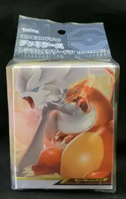 Pokemon Card Sun Moon Deck Case Reshiram & Charizard Tag Team GX Japanese - Image 1