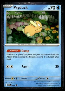 Pokemon TCG SV: Scarlet & Violet Promo Cards #007 Psyduck NM - Image 1