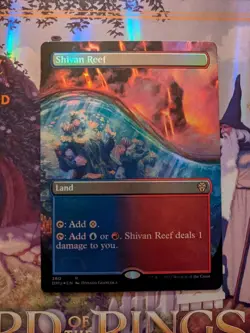 MTG Shivan Reef (Borderless) Dominaria United Foil NM - Image 2