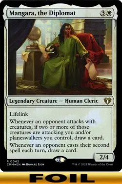 1x - Mangara, the Diplomat - FOIL #42 - Commander Masters - NM MTG - Image 1