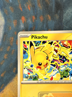Pokemon TCG - Pikachu SVP 225 Winner World Championship Promo VLP-NM - Image 2