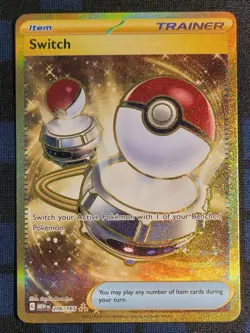 Switch 206/165 - Scarlet & Violet 151 - Gold Secret Rare - Pokemon TCG - Image 1