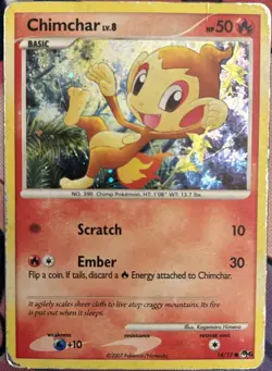 MP - Chimchar 14/17 Holo - POP Series 6 - Pokemon TCG - Swirl 🌀 - Image 1