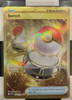 Pokemon Scarlet and Violet 151 Secret Rare Switch 206/165 - Image 1