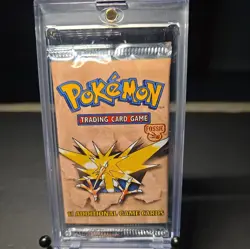 Pokemon TCG FOSSIL SET SEALED Booster Pack 20.93 GRAMS Zapdos w/ Case - Image 1