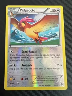 Pokemon TCG Pidgeotto Flashfire Reverse Holo Uncommon 76/106 MP - Image 1