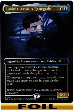 1x - Lavinia, Azorius Renegade - FOIL BORDERLESS - Secret Lair Drop - NM MTG - Image 1