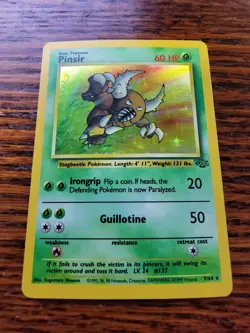 🌿 Pinsir 9/64 - Jungle - Vintage WOTC Holo Rare Pokemon Card 💎 LP - Image 1