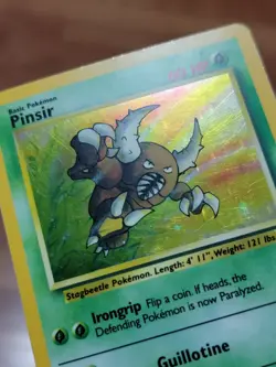 🌿 Pinsir 9/64 - Jungle - Vintage WOTC Holo Rare Pokemon Card 💎 LP - Image 2