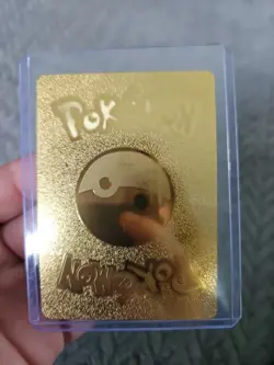 Mr. Mime GX Gold Foil Fan Art Vinyl Textured Collector Pokemon Card - Image 2