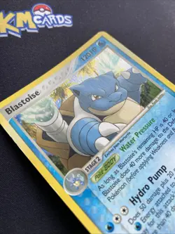 Pokemon TCG Blastoise Crystal Guardians 14/100 Holo Rare MP. - Image 4