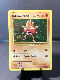 Pokemon TCG Hitmonchan #62/108 Holo Rare XY Evolution NM 2016 - Image 1