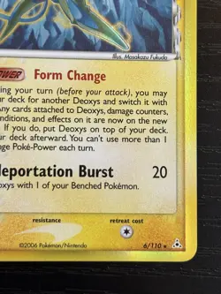 2006 Pokemon TCG Deoxys (Speed) Delta Species 6/110 EX Holon Phantoms Holo NM - Image 4