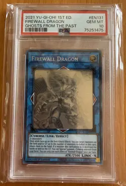 2021 YuGiOh Firewall Dragon Ghost Rare 1st edition GFTP-EN131 ⭐PSA 10 ⭐ - Image 1