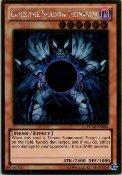 Yugioh Caius the Shadow Monarch PGLD-EN066 Gold Rare NM - Image 1
