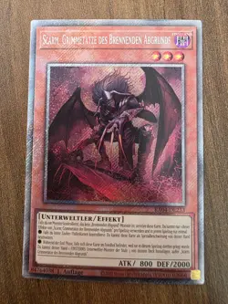 Yu-Gi-Oh! RA04-DE233 Scarm Grimmetatze des Brennenden Abgrunds Plat SecR NM 1st - Image 1
