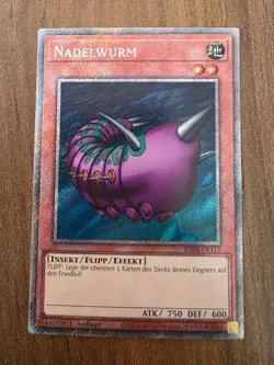 Yu-Gi-Oh! RA04-DE112 Nadelwurm Plat SecR NM 1st - Image 1