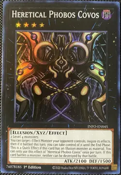 Heretical Phobos Covos INFO-EN045 The Infinite Forbidden 1st Ed - Yugioh Card - Image 1