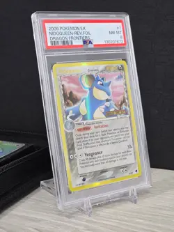 Pokemon Card Nidoqueen EX Dragon Frontiers 7/101 Reverse Holo Stamped PSA 8 NM - Image 1