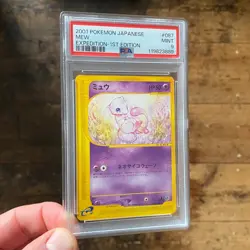 PSA 9 Mew 087/128 MINT Expedition Rare 1st Edition Japanese Pokemon Card - Image 1