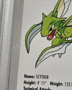 Scyther 1998 KFC Pokemon Card Game Card #123 Graded PSA 3 - Image 3