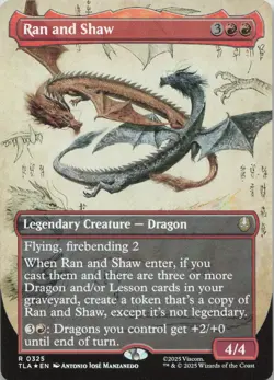 Ran and Shaw (Borderless) - FOIL - R Avatar: The Last Airbender 325 - MTG - Image 1