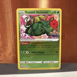 Radiant Venusaur 004/078 Pokemon GO Holo (NM) - Image 1
