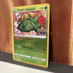 Radiant Venusaur 004/078 Pokemon GO Holo (NM) - Image 4